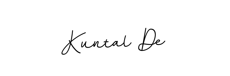 This is the best signature style for the Kuntal De name. Also you like these signature font (BallpointsItalic-DORy9). Mix name signature. Kuntal De signature style 11 images and pictures png