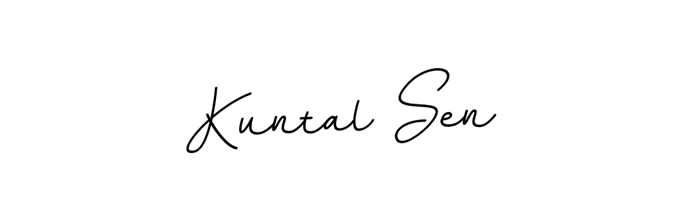 Kuntal Sen stylish signature style. Best Handwritten Sign (BallpointsItalic-DORy9) for my name. Handwritten Signature Collection Ideas for my name Kuntal Sen. Kuntal Sen signature style 11 images and pictures png