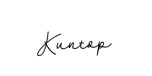 Use a signature maker to create a handwritten signature online. With this signature software, you can design (BallpointsItalic-DORy9) your own signature for name Kuntop. Kuntop signature style 11 images and pictures png