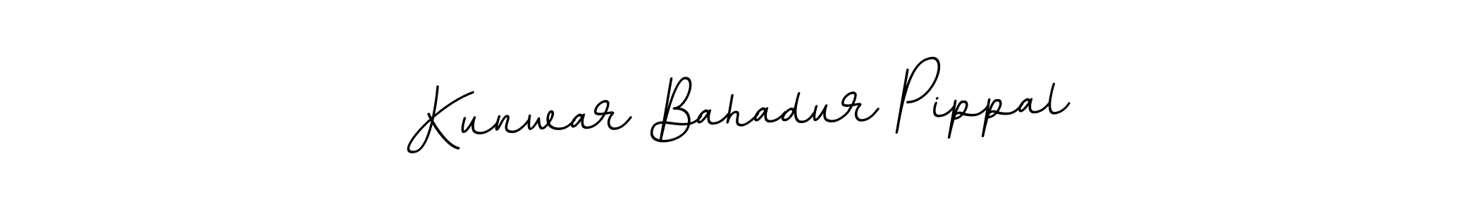 Make a beautiful signature design for name Kunwar Bahadur Pippal. With this signature (BallpointsItalic-DORy9) style, you can create a handwritten signature for free. Kunwar Bahadur Pippal signature style 11 images and pictures png