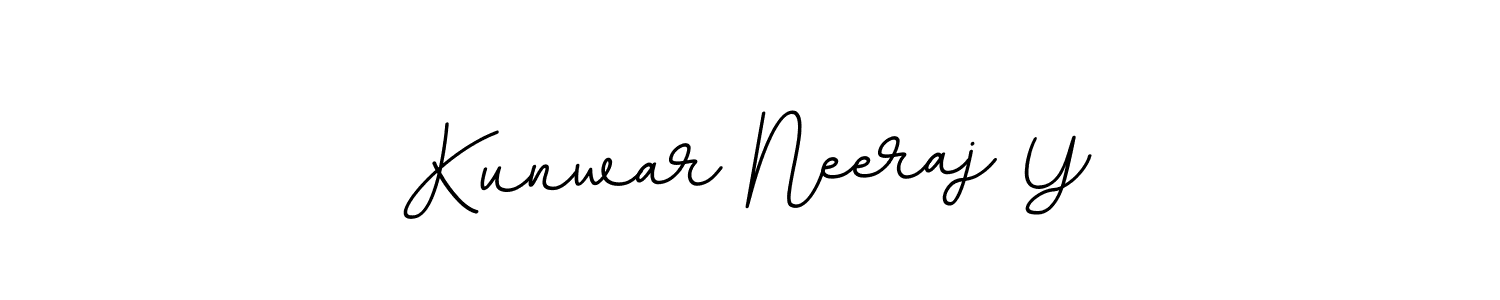 Kunwar Neeraj Y stylish signature style. Best Handwritten Sign (BallpointsItalic-DORy9) for my name. Handwritten Signature Collection Ideas for my name Kunwar Neeraj Y. Kunwar Neeraj Y signature style 11 images and pictures png