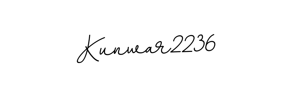 This is the best signature style for the Kunwar2236 name. Also you like these signature font (BallpointsItalic-DORy9). Mix name signature. Kunwar2236 signature style 11 images and pictures png