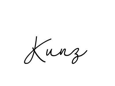 Design your own signature with our free online signature maker. With this signature software, you can create a handwritten (BallpointsItalic-DORy9) signature for name Kunz. Kunz signature style 11 images and pictures png