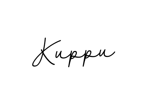 You should practise on your own different ways (BallpointsItalic-DORy9) to write your name (Kuppu) in signature. don't let someone else do it for you. Kuppu signature style 11 images and pictures png