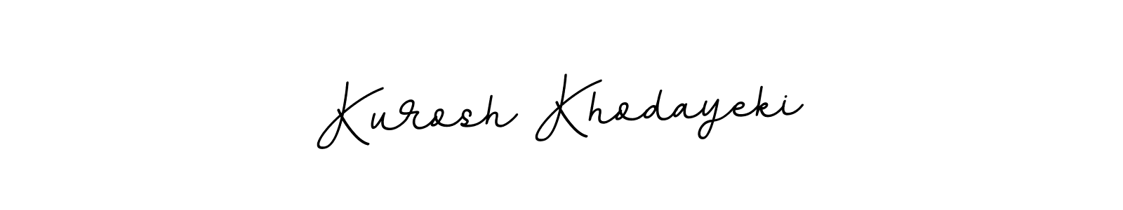 BallpointsItalic-DORy9 is a professional signature style that is perfect for those who want to add a touch of class to their signature. It is also a great choice for those who want to make their signature more unique. Get Kurosh Khodayeki name to fancy signature for free. Kurosh Khodayeki signature style 11 images and pictures png