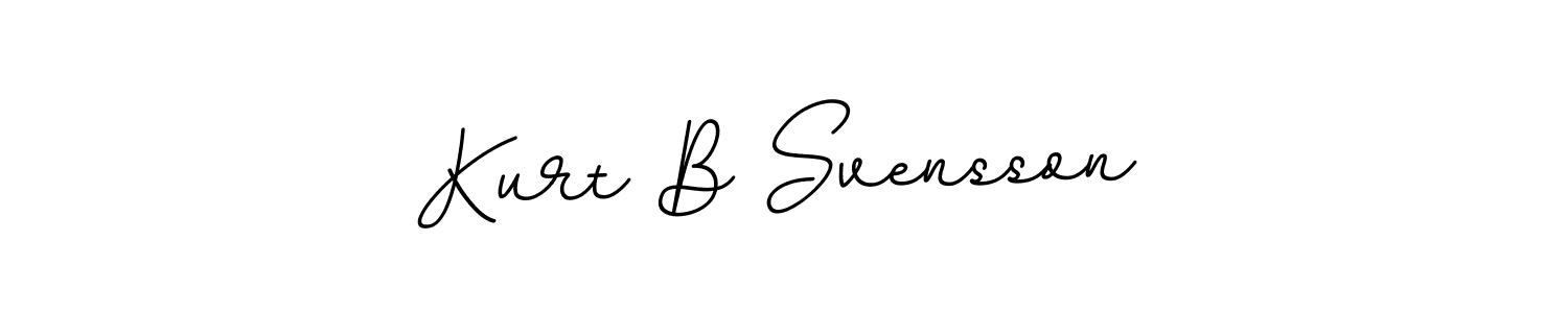 How to make Kurt B Svensson name signature. Use BallpointsItalic-DORy9 style for creating short signs online. This is the latest handwritten sign. Kurt B Svensson signature style 11 images and pictures png