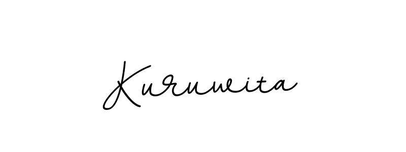 Use a signature maker to create a handwritten signature online. With this signature software, you can design (BallpointsItalic-DORy9) your own signature for name Kuruwita. Kuruwita signature style 11 images and pictures png