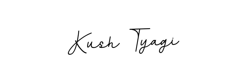 Create a beautiful signature design for name Kush Tyagi. With this signature (BallpointsItalic-DORy9) fonts, you can make a handwritten signature for free. Kush Tyagi signature style 11 images and pictures png