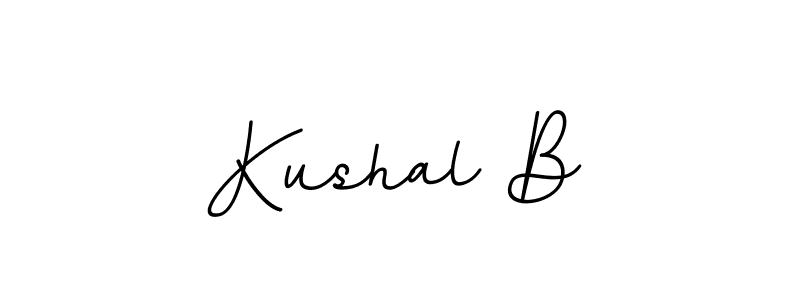 It looks lik you need a new signature style for name Kushal B. Design unique handwritten (BallpointsItalic-DORy9) signature with our free signature maker in just a few clicks. Kushal B signature style 11 images and pictures png