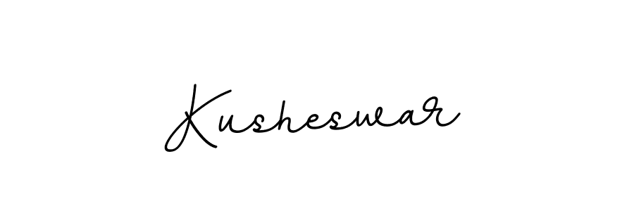 Make a beautiful signature design for name Kusheswar. With this signature (BallpointsItalic-DORy9) style, you can create a handwritten signature for free. Kusheswar signature style 11 images and pictures png