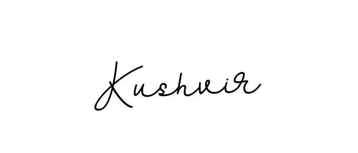Make a beautiful signature design for name Kushvir. With this signature (BallpointsItalic-DORy9) style, you can create a handwritten signature for free. Kushvir signature style 11 images and pictures png
