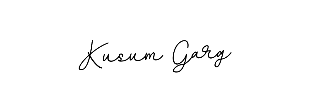 The best way (BallpointsItalic-DORy9) to make a short signature is to pick only two or three words in your name. The name Kusum Garg include a total of six letters. For converting this name. Kusum Garg signature style 11 images and pictures png