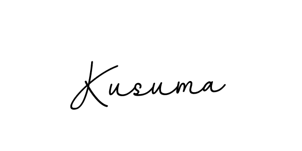 Kusuma stylish signature style. Best Handwritten Sign (BallpointsItalic-DORy9) for my name. Handwritten Signature Collection Ideas for my name Kusuma. Kusuma signature style 11 images and pictures png
