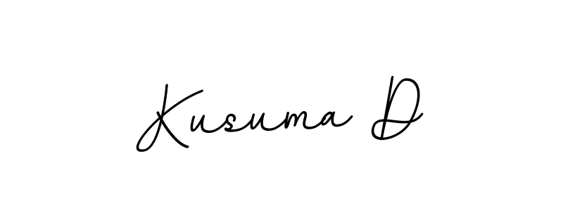 Kusuma D stylish signature style. Best Handwritten Sign (BallpointsItalic-DORy9) for my name. Handwritten Signature Collection Ideas for my name Kusuma D. Kusuma D signature style 11 images and pictures png