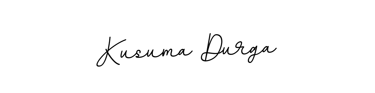 The best way (BallpointsItalic-DORy9) to make a short signature is to pick only two or three words in your name. The name Kusuma Durga include a total of six letters. For converting this name. Kusuma Durga signature style 11 images and pictures png