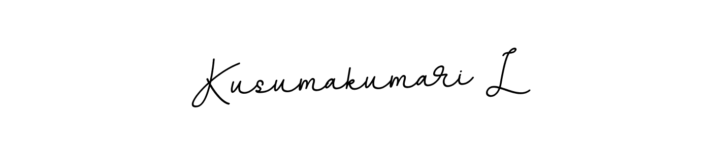 This is the best signature style for the Kusumakumari L name. Also you like these signature font (BallpointsItalic-DORy9). Mix name signature. Kusumakumari L signature style 11 images and pictures png