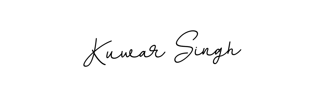 Make a beautiful signature design for name Kuwar Singh. With this signature (BallpointsItalic-DORy9) style, you can create a handwritten signature for free. Kuwar Singh signature style 11 images and pictures png