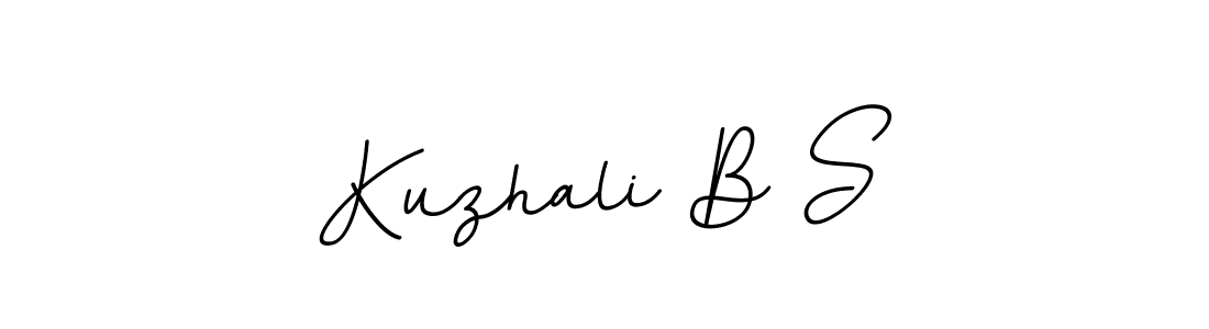 BallpointsItalic-DORy9 is a professional signature style that is perfect for those who want to add a touch of class to their signature. It is also a great choice for those who want to make their signature more unique. Get Kuzhali B S name to fancy signature for free. Kuzhali B S signature style 11 images and pictures png