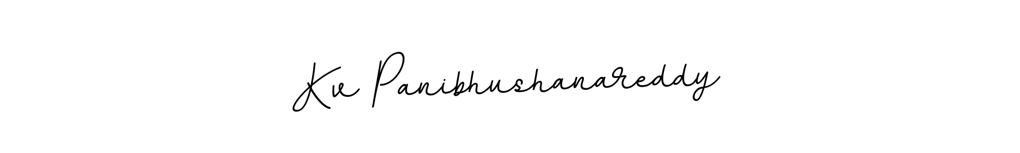 Design your own signature with our free online signature maker. With this signature software, you can create a handwritten (BallpointsItalic-DORy9) signature for name Kv Panibhushanareddy. Kv Panibhushanareddy signature style 11 images and pictures png