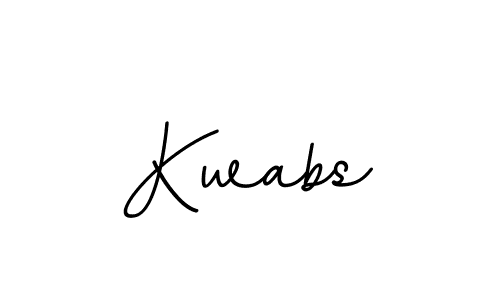 How to make Kwabs name signature. Use BallpointsItalic-DORy9 style for creating short signs online. This is the latest handwritten sign. Kwabs signature style 11 images and pictures png