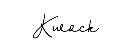 Create your official email sign-off with Kwock name in BallpointsItalic-DORy9 style. Crisp, clean, and perfectly legible across all screens. Kwock signature style 11 images and pictures png