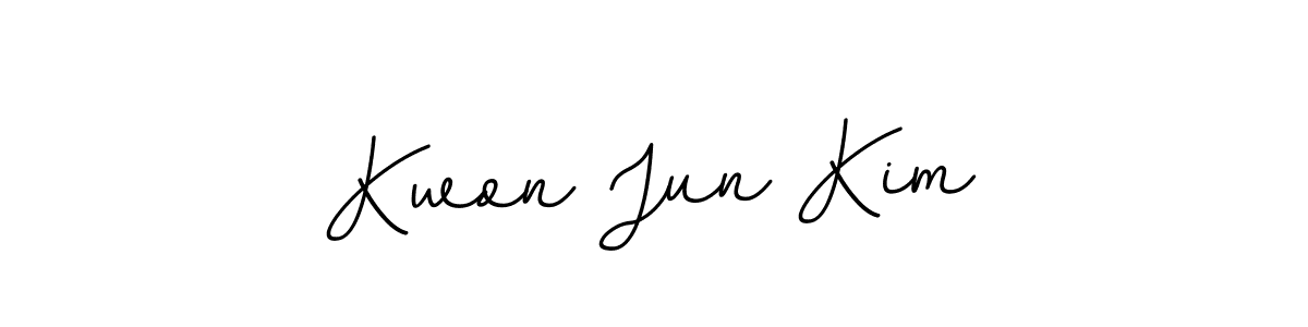 Create a beautiful signature design for name Kwon Jun Kim. With this signature (BallpointsItalic-DORy9) fonts, you can make a handwritten signature for free. Kwon Jun Kim signature style 11 images and pictures png