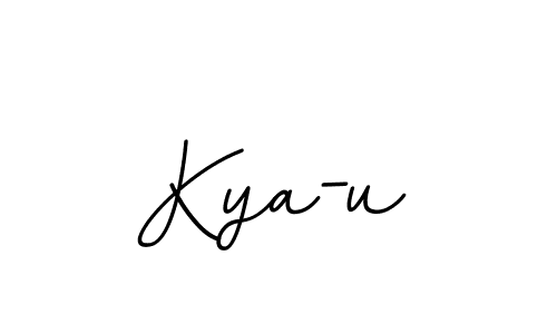 How to Draw Kya-u signature style? BallpointsItalic-DORy9 is a latest design signature styles for name Kya-u. Kya-u signature style 11 images and pictures png