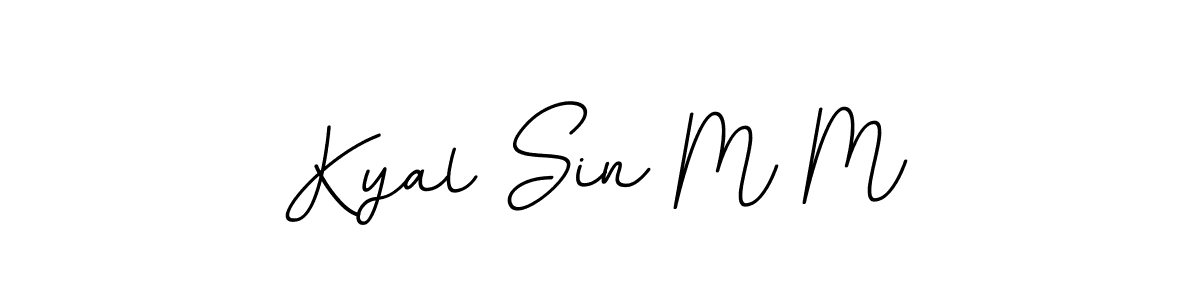 The best way (BallpointsItalic-DORy9) to make a short signature is to pick only two or three words in your name. The name Kyal Sin M M include a total of six letters. For converting this name. Kyal Sin M M signature style 11 images and pictures png