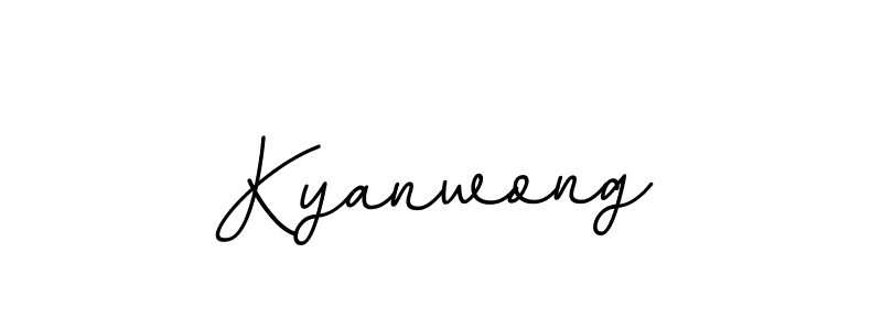 Use a signature maker to create a handwritten signature online. With this signature software, you can design (BallpointsItalic-DORy9) your own signature for name Kyanwong. Kyanwong signature style 11 images and pictures png