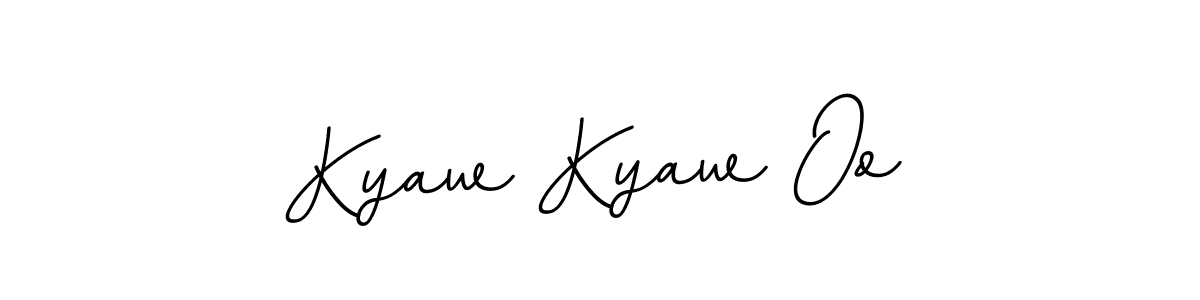 You should practise on your own different ways (BallpointsItalic-DORy9) to write your name (Kyaw Kyaw Oo) in signature. don't let someone else do it for you. Kyaw Kyaw Oo signature style 11 images and pictures png