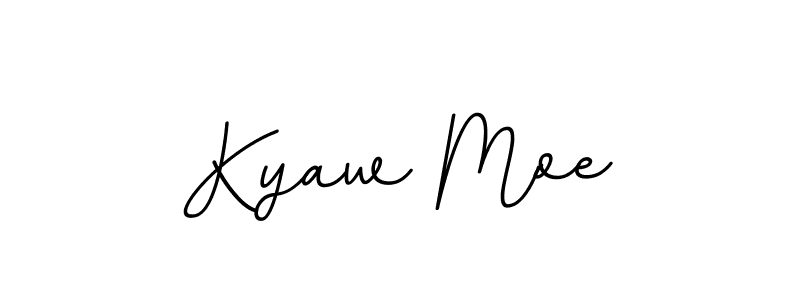 Design your own signature with our free online signature maker. With this signature software, you can create a handwritten (BallpointsItalic-DORy9) signature for name Kyaw Moe. Kyaw Moe signature style 11 images and pictures png