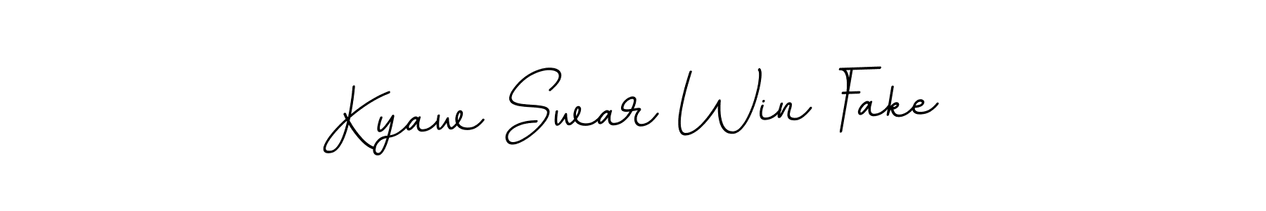 Make a beautiful signature design for name Kyaw Swar Win Fake. Use this online signature maker to create a handwritten signature for free. Kyaw Swar Win Fake signature style 11 images and pictures png