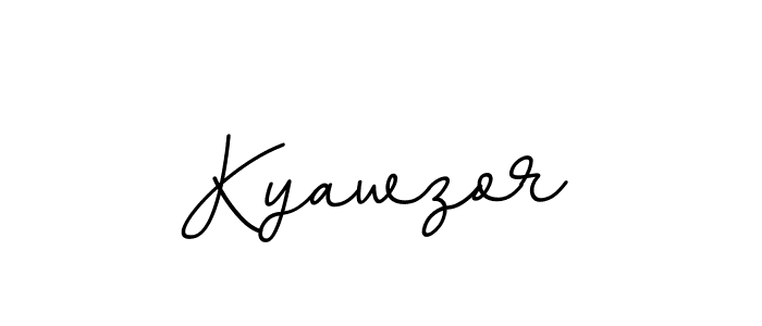 Make a beautiful signature design for name Kyawzor. With this signature (BallpointsItalic-DORy9) style, you can create a handwritten signature for free. Kyawzor signature style 11 images and pictures png