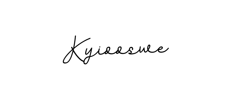 How to make Kyiooswe name signature. Use BallpointsItalic-DORy9 style for creating short signs online. This is the latest handwritten sign. Kyiooswe signature style 11 images and pictures png