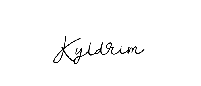 Kyldrim stylish signature style. Best Handwritten Sign (BallpointsItalic-DORy9) for my name. Handwritten Signature Collection Ideas for my name Kyldrim. Kyldrim signature style 11 images and pictures png
