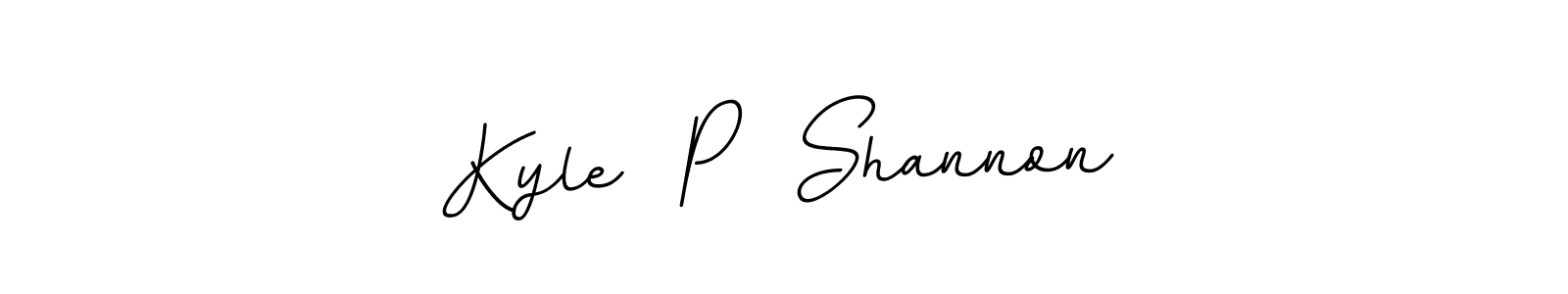 Create a beautiful signature design for name Kyle  P  Shannon. With this signature (BallpointsItalic-DORy9) fonts, you can make a handwritten signature for free. Kyle  P  Shannon signature style 11 images and pictures png