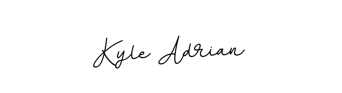 Kyle Adrian stylish signature style. Best Handwritten Sign (BallpointsItalic-DORy9) for my name. Handwritten Signature Collection Ideas for my name Kyle Adrian. Kyle Adrian signature style 11 images and pictures png