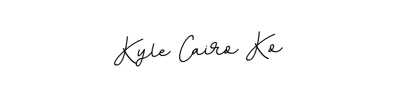 This is the best signature style for the Kyle Cairo Ko name. Also you like these signature font (BallpointsItalic-DORy9). Mix name signature. Kyle Cairo Ko signature style 11 images and pictures png