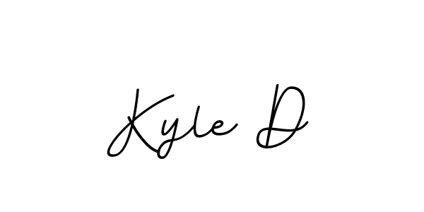 It looks lik you need a new signature style for name Kyle D. Design unique handwritten (BallpointsItalic-DORy9) signature with our free signature maker in just a few clicks. Kyle D signature style 11 images and pictures png
