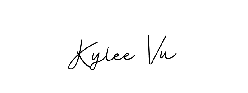 How to make Kylee Vu name signature. Use BallpointsItalic-DORy9 style for creating short signs online. This is the latest handwritten sign. Kylee Vu signature style 11 images and pictures png