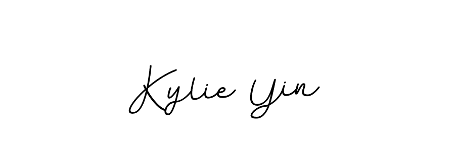 The best way (BallpointsItalic-DORy9) to make a short signature is to pick only two or three words in your name. The name Kylie Yin include a total of six letters. For converting this name. Kylie Yin signature style 11 images and pictures png
