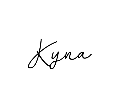 Kyna stylish signature style. Best Handwritten Sign (BallpointsItalic-DORy9) for my name. Handwritten Signature Collection Ideas for my name Kyna. Kyna signature style 11 images and pictures png