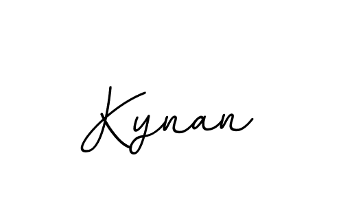 How to make Kynan name signature. Use BallpointsItalic-DORy9 style for creating short signs online. This is the latest handwritten sign. Kynan signature style 11 images and pictures png