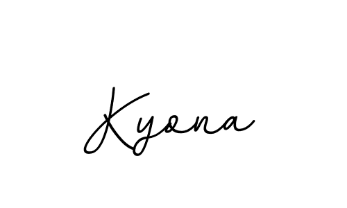 Make a beautiful signature design for name Kyona. With this signature (BallpointsItalic-DORy9) style, you can create a handwritten signature for free. Kyona signature style 11 images and pictures png