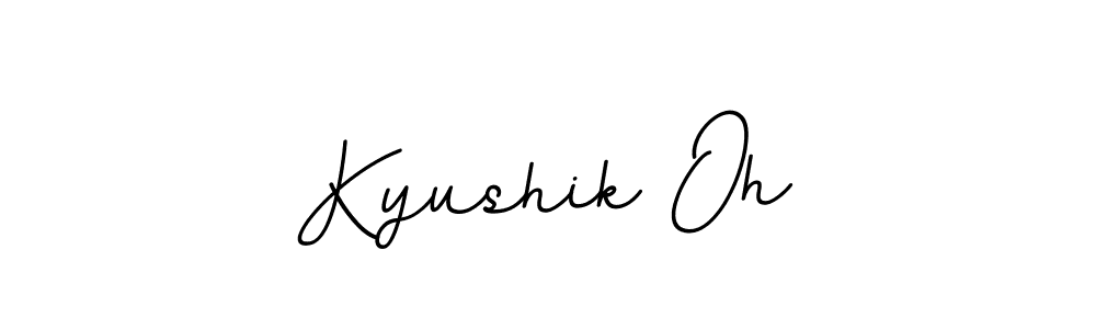 Create a beautiful signature design for name Kyushik Oh. With this signature (BallpointsItalic-DORy9) fonts, you can make a handwritten signature for free. Kyushik Oh signature style 11 images and pictures png