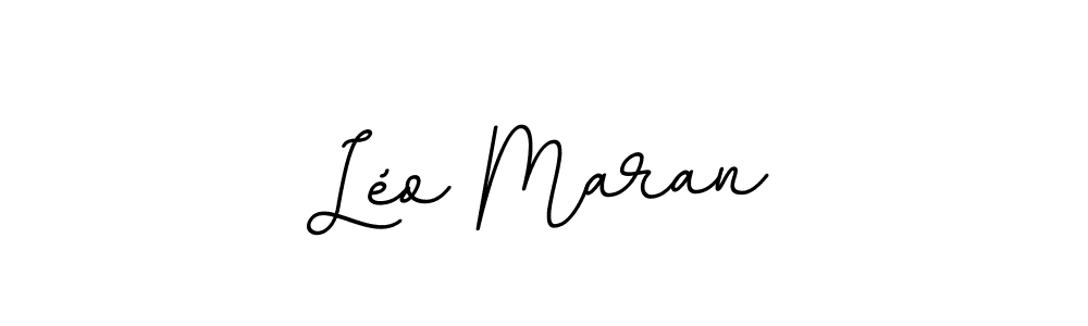 How to make Léo Maran name signature. Use BallpointsItalic-DORy9 style for creating short signs online. This is the latest handwritten sign. Léo Maran signature style 11 images and pictures png