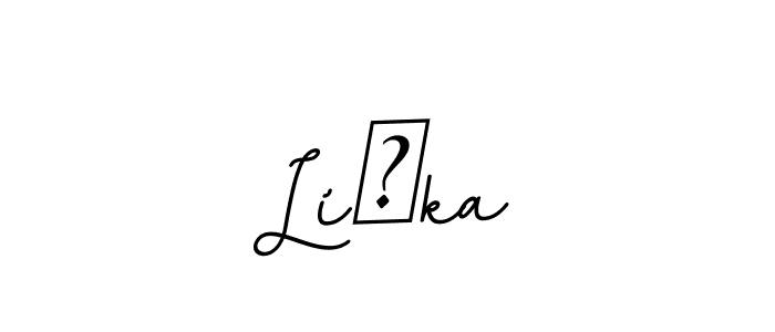 Create a beautiful signature design for name Líška. With this signature (BallpointsItalic-DORy9) fonts, you can make a handwritten signature for free. Líška signature style 11 images and pictures png