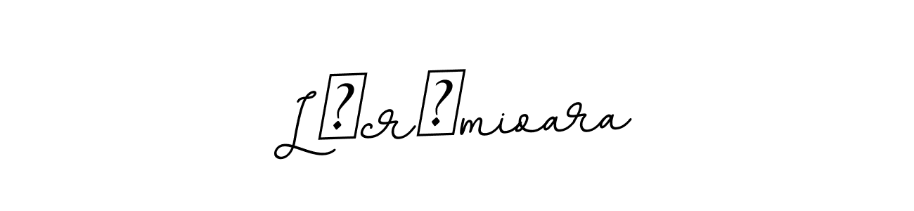 Use a signature maker to create a handwritten signature online. With this signature software, you can design (BallpointsItalic-DORy9) your own signature for name Lăcrămioara. Lăcrămioara signature style 11 images and pictures png