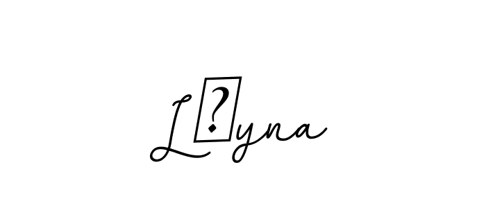 Use a signature maker to create a handwritten signature online. With this signature software, you can design (BallpointsItalic-DORy9) your own signature for name L yna. L yna signature style 11 images and pictures png