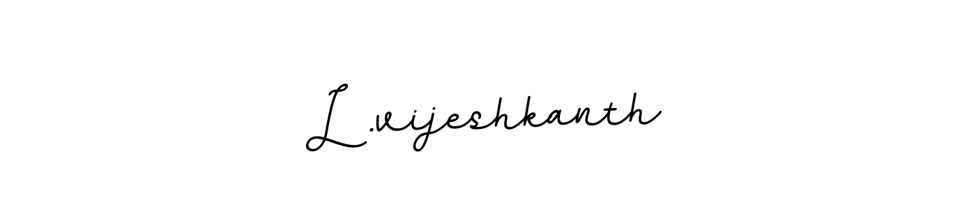 How to make L .vijeshkanth signature? BallpointsItalic-DORy9 is a professional autograph style. Create handwritten signature for L .vijeshkanth name. L .vijeshkanth signature style 11 images and pictures png